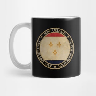 Vintage New Orleans USA United States Louisiana State Flag Mug